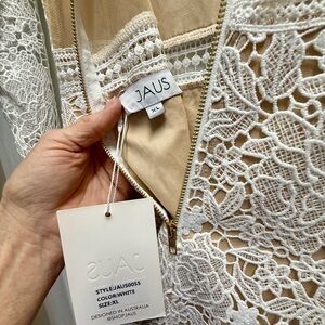 Jaus White Lace Dress
